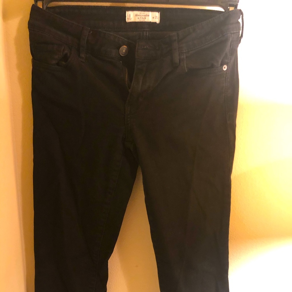 Black jeans from abercrombie and fitch.